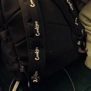 Cookies Black Men's Backpack with Branded Straps